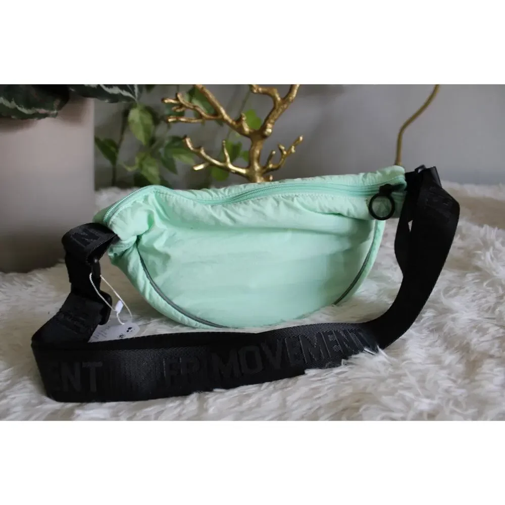 NWT Free People Movement Mint Green Sling Crossbody Belt Bag